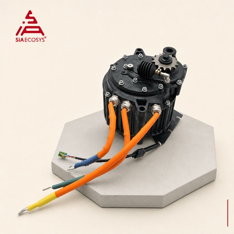 QSMOTOR J155A-36 5000W 72V Zes – Mid Drive Motor Kit 72V 5000W recenzja i cena